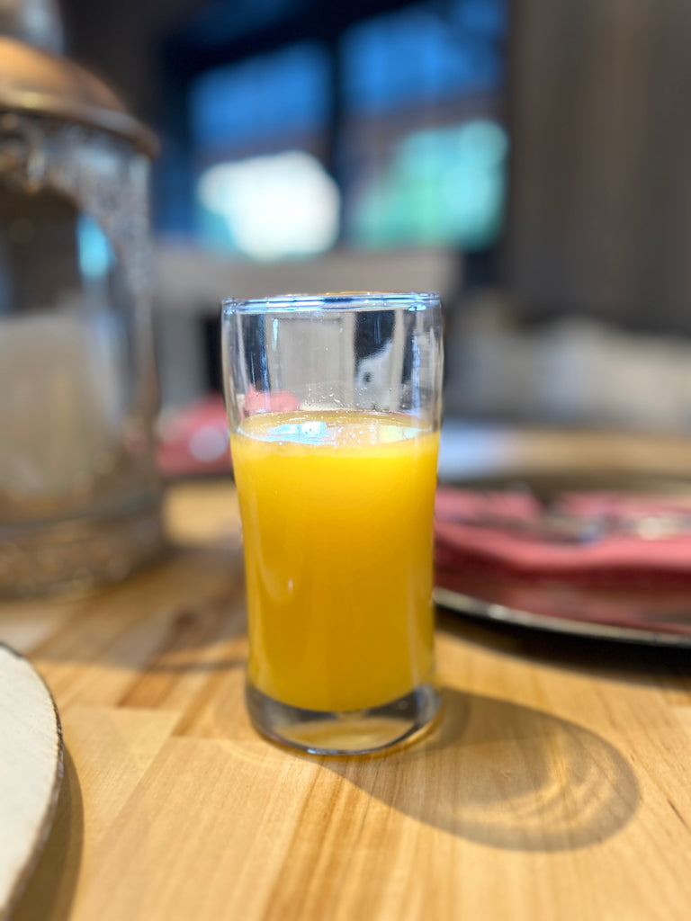 Cafe, Glass of,Uncle Matt's Organic Orange Juice