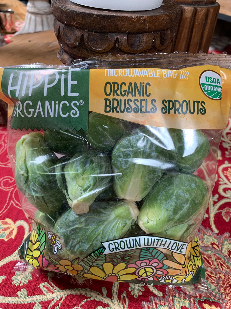 Produce, Hippie Organics Organic Brussel Sprouts, 1lb bag