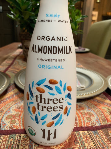 Milk, Three Trees Organic Almond Milk Original, unsweetened 28oz