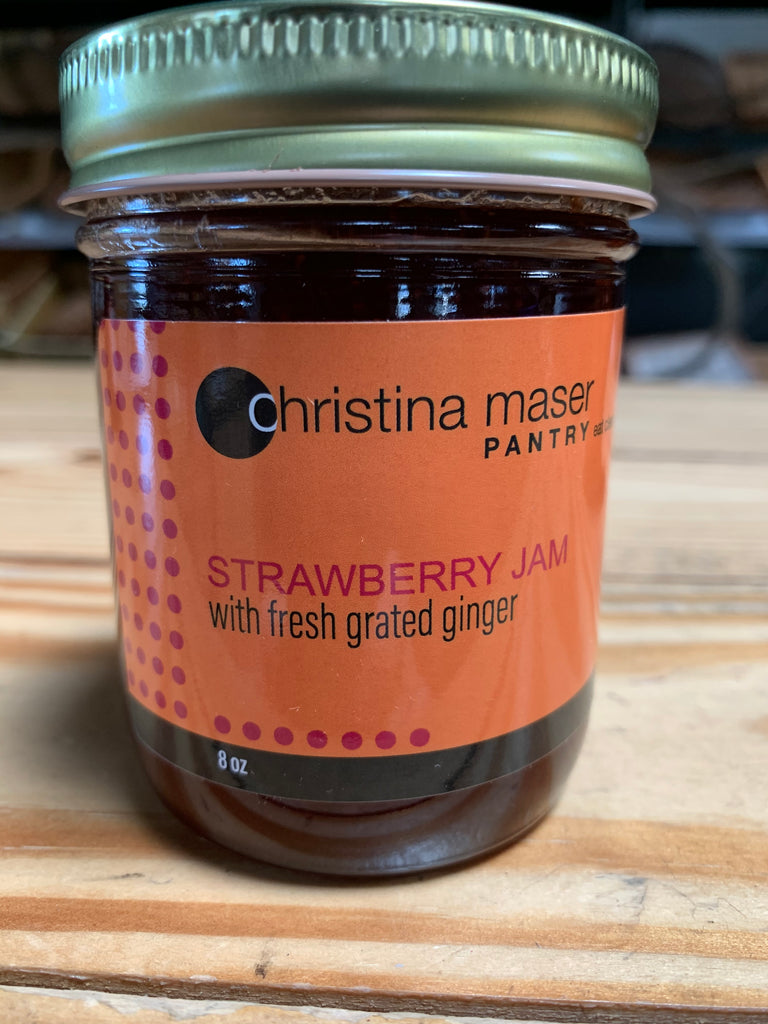 Christina Maser Strawberry Jam with Ginger, 8oz