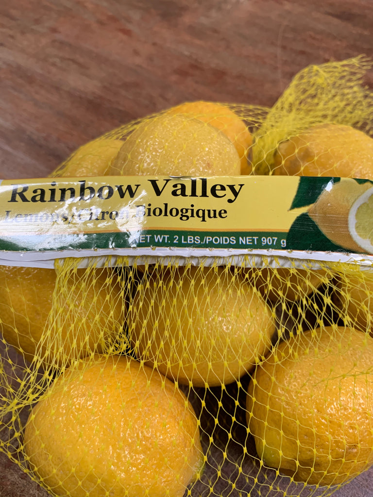 Fruit, Rainbow Valley Organic Lemons, 2lb bag