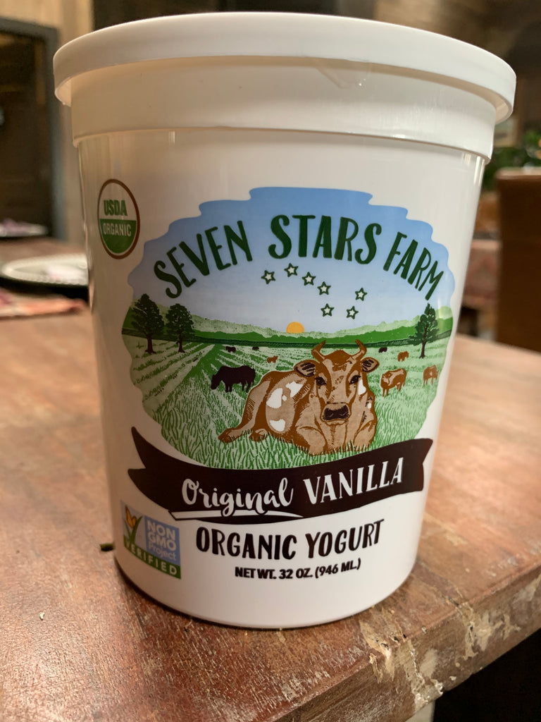 Dairy, Seven Stars Organic Vanilla Yogurt, 32 oz.