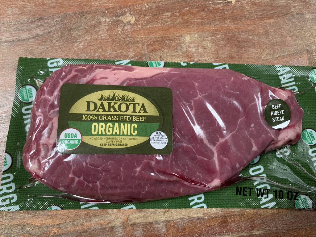 Meat, Dakota, Grass-fed Rib-Eye Steaks,10oz