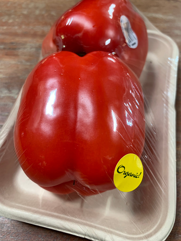 Organic Red Bell Peppers, 2 pack