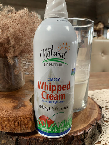 Dairy, Natural by Nature  Whipped Cream,7oz